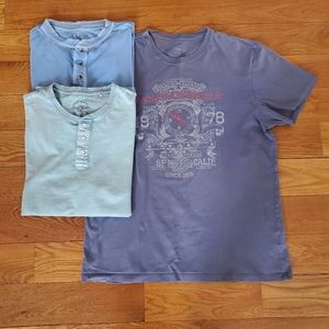 Lot of 3 cotton T shorts size L  - Lucy Brand+